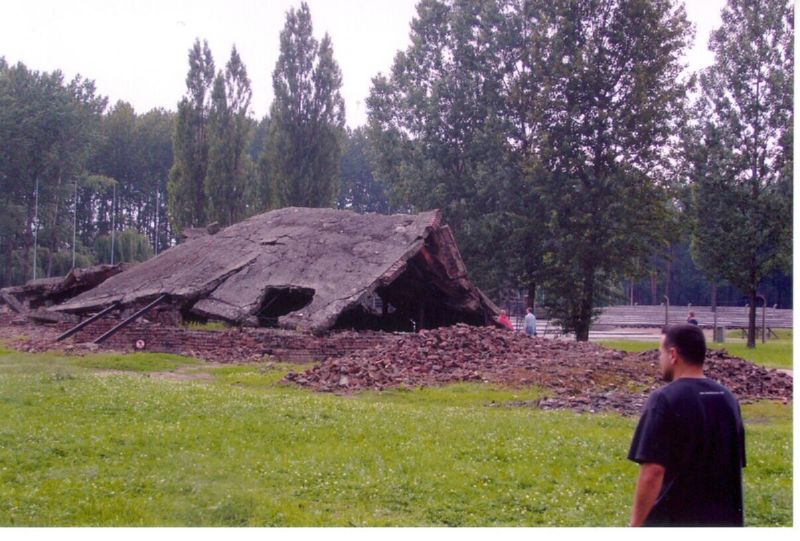 Birkenau ruins krema